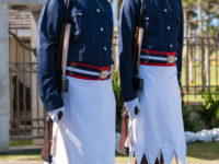 DJKTC4 Fiji Police Changing the Guard of Honour at Government House, Suva. Fiji