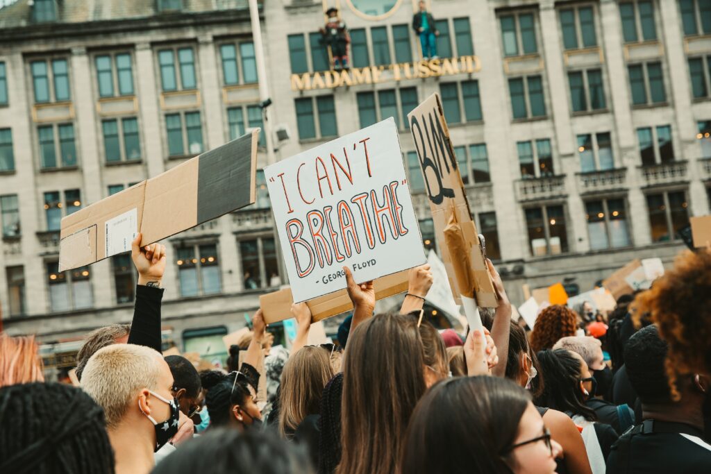 Foto: Luciano de Boterman, Black lives matter protest op de dam op 1 juni 2020, Amsterdam Museum.