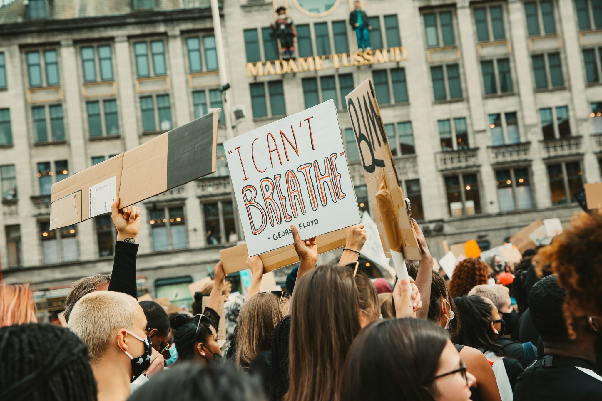 Foto: Luciano de Boterman, Black lives matter protest op de dam op 1 juni 2020, Amsterdam Museum.